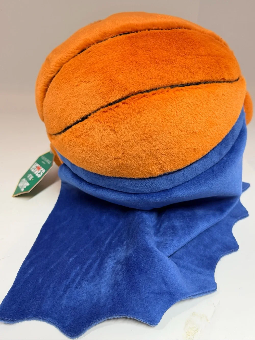 FAO Schwarz Orange & Blue Plush Superhero Buddy
